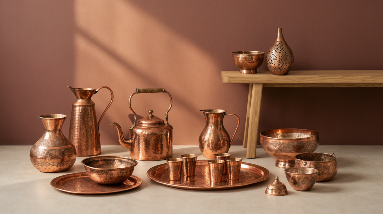 Marokkanische Kupfer Wohnaccessoires